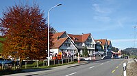 Der Sammelplatz an der Hauptstrasse Appenzell–Gais