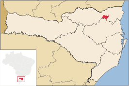 Kaart van Corupá