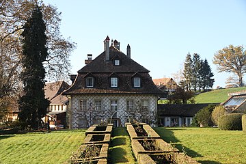 Schloss Uebewil: Gartenfront nach Südosten