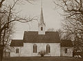 Sem kirke i Tønsberg i Vestfold 1900-1910. Legg merke til det gamle tårnet. Foto: C. Christensen Thomhav (1857–1937)/Riksantikvaren