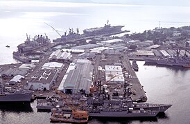 Tarlac (left) in Subic Bay on 19 October 1981