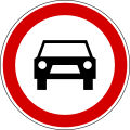 Fahrverbot für alle Kraftfahrzeuge, ausgenommen Mopeds und Motorräder