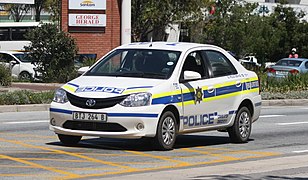"טויוטה אטיוס" - ניידת משטרה בדרום אפריקה