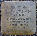 Stolperstein für Dina Lawenda (Blumenauer Str. 5)