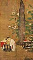 Jeux d'enfants en automne, Su Hanchen, 1150, rouleau vertical, couleurs sur soie, 197,5 × 108,7 cm. National Palace Museum, Taipei.