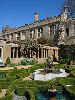 The knot garden of Sudeley Castle, Gloucestershire, UK