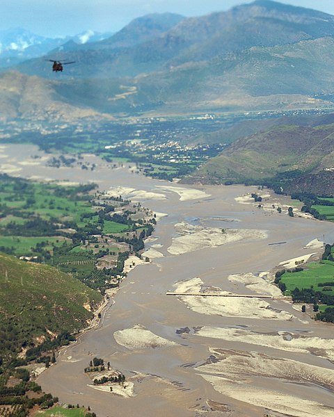 Swat River flooded