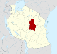 محل قرار گرفتن استان دودوما در نقشه تانزانیا