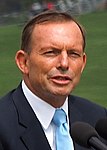 Tony Abbott,
In office: 2013-2015
Age: 66 Tony Abbott speaking at the 2015 National Flag Raising and Citizenship Ceremony 2 (cropped).jpg