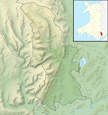 Location map Wales Torfaen