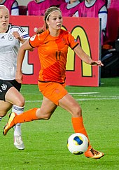 Lieke Martens playing against Germany at UEFA Women's Euro 2013 UEFA13 NL 11 Martens Lieke 130711 GER-NL 0-0 215127 3843.jpg