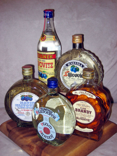 File:Various Bottles of Slivovitz.jpg
