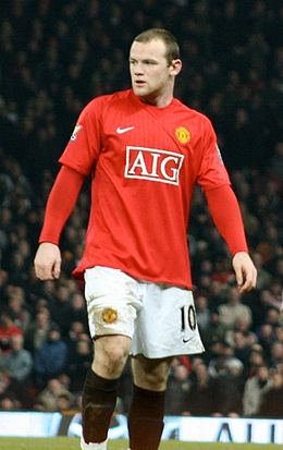 De Rooney am Dress vu Manchester United