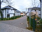 Blick in die Eigenheimsiedlung vom Bürgerpark ostwärts