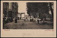 De gietijzeren ophaalbrug rond 1900