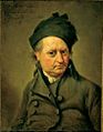 zelfportret door Wybrand Hendriks gemaakt in 1807 geboren op 24 juni 1744