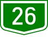 Main road 26 shield