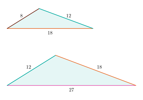 The smallest 5-Con triangles with integral sides.