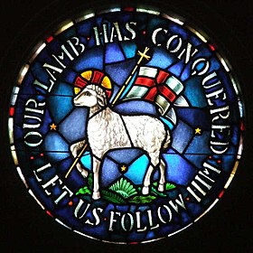 The seal of the
Moravian Church AgnusDeiWindow.jpg
