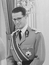 King Baudouin, photographed in 1960, who succeeded Leopold in 1951 Anefo 911-3016 Tweede dag (cropped).jpg