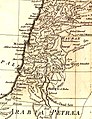 איזור פלשתינה של סוריה העותומנית מהמאה ה-18 פורסם ב-1794