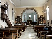 Intérieur de l'église Saint-Ulrich d'Avenheim.