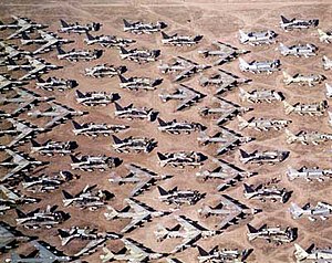 Cut-up and stored Boeing B-52s, 309th Aerospac...