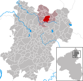 Poziția orașului Bad Marienberg (Westerwald) pe harta districtului Westerwaldkreis