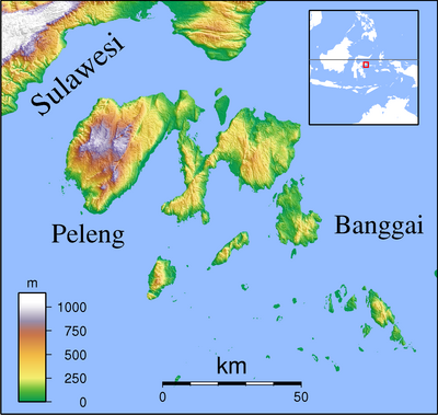 Location map Indonesia Banggai