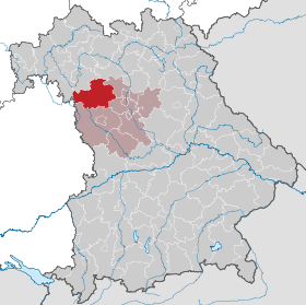 Landkreis Neustadt an der Aisch-Bad Windsheims läge i Bayern
