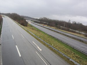 Die A 215 am Kreuz Kiel-West