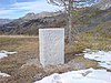 Grenzstein von 1823 am Col des Champs (2095 m)