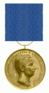 Bronzen medaille van Friedrich Franz IV