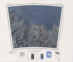 GOODALE GLACIER auf dem topographischen Kartenblatt