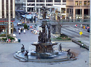 Tyler Davidson Fountain, centerpiece of Fountain Square.