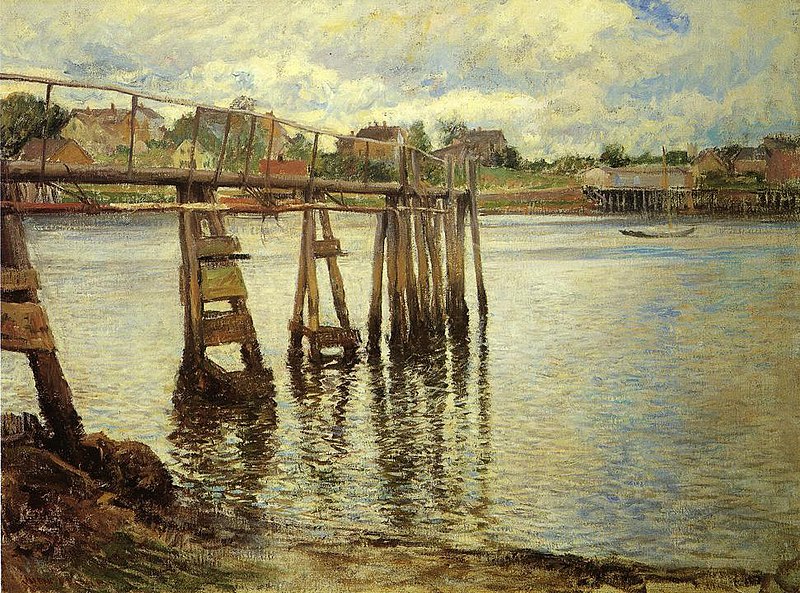 File:DeCamp Joseph Jetty at Low Tide aka The Water Pier 1901.jpg