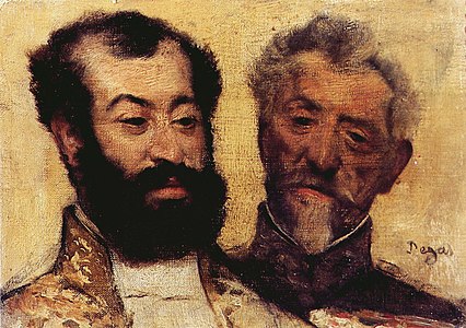 Le général Mellinet et le grand rabbin Astruc, 1871, huile sur toile, 16 × 22 cm, Géradmer.