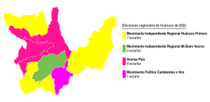 Elecciones regionales de Huánuco de 2022