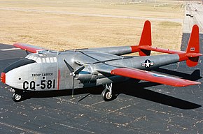 国立アメリカ空軍博物館に展示されているC-82A