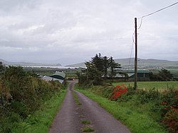 Farmland and landscape at Caherboshina