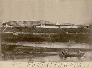 Fort Crawford, um 1840.