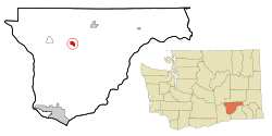 Location of Mesa, Washington