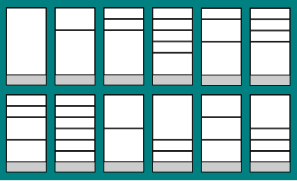 Ikea's cabinet system "Sektion" in contrast facilitates dozens of iterations; here some examples.