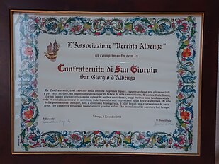 Gêxa de San Zorzu Martire (Campugexa),Manifestu da cungréga de San Zorzu