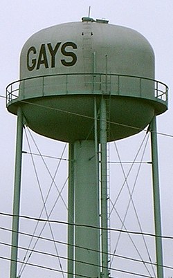 Gays water tower