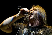 Vocalist George "Corpsegrinder" Fisher, also of Cannibal Corpse