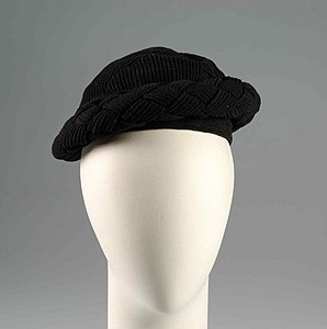 Wool hat by Jeanne Lanvin, 1932.