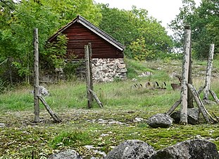 Källaren vid torpet Havtornsudd.