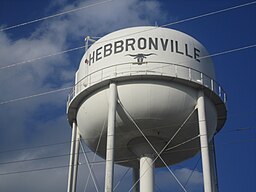 Vattentornet i Hebbronville.