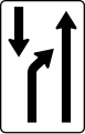 23b: Two lanes merge into one in my driving direction